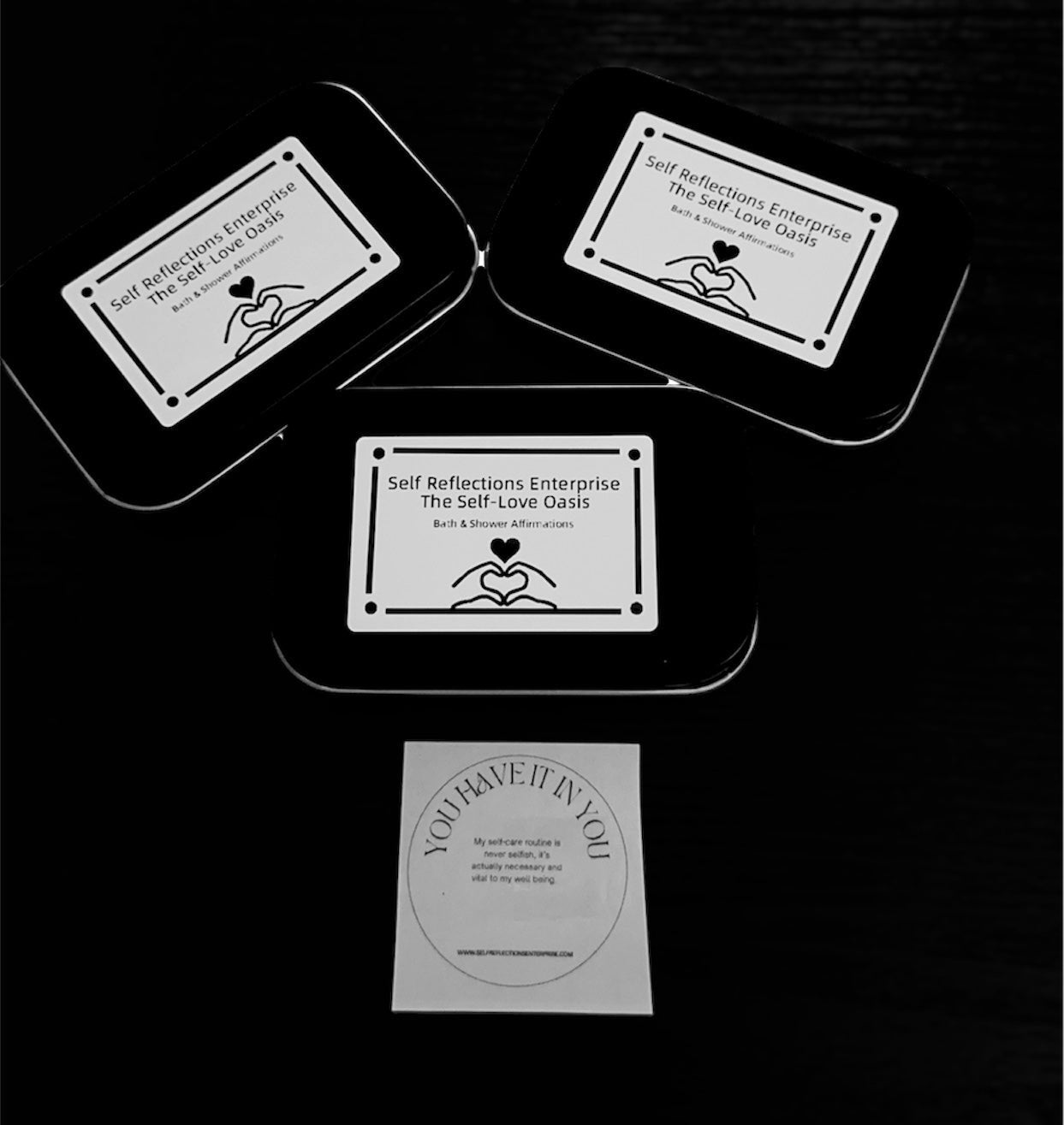Self-Love Bath & Shower Affirmation Tins